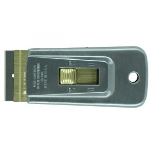 POCKET SCRAPER WITH BRASS BUTTON