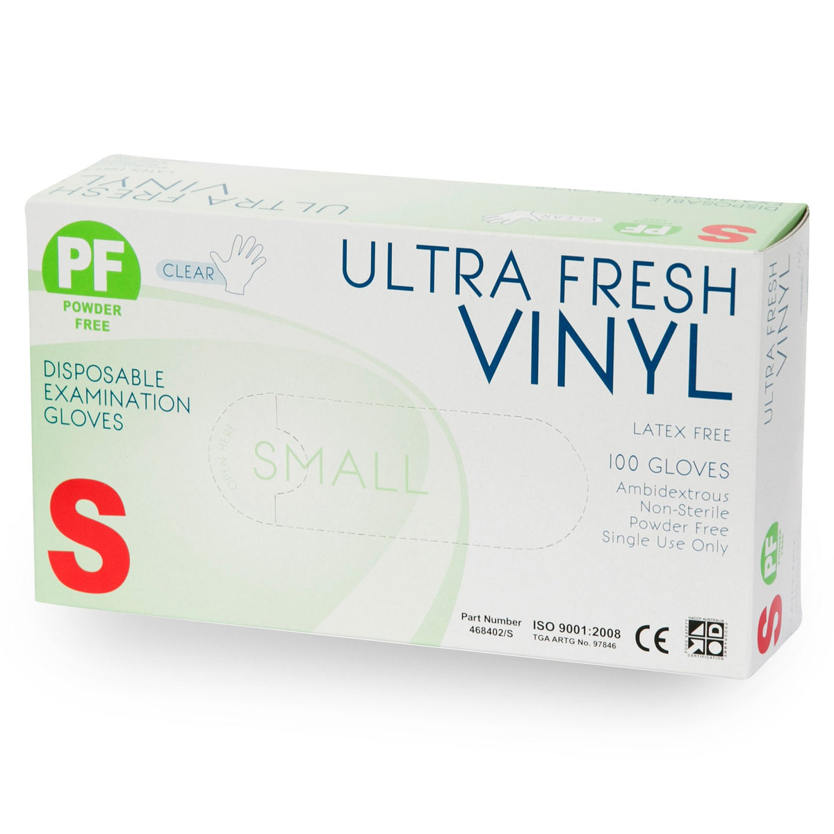 ULTRA FRESH Vinyl Disposable Powder Free Gloves