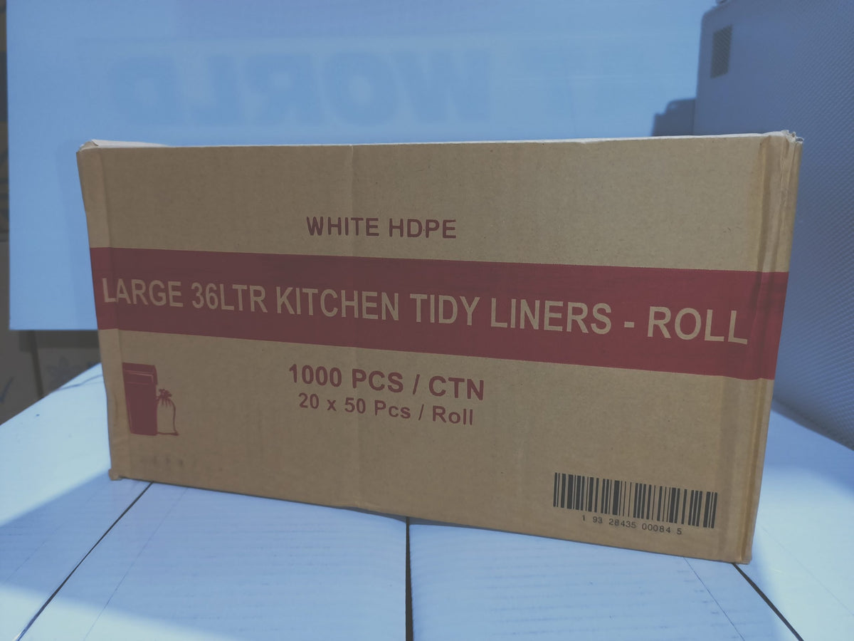 BIN LINER  - 36 Litres, White