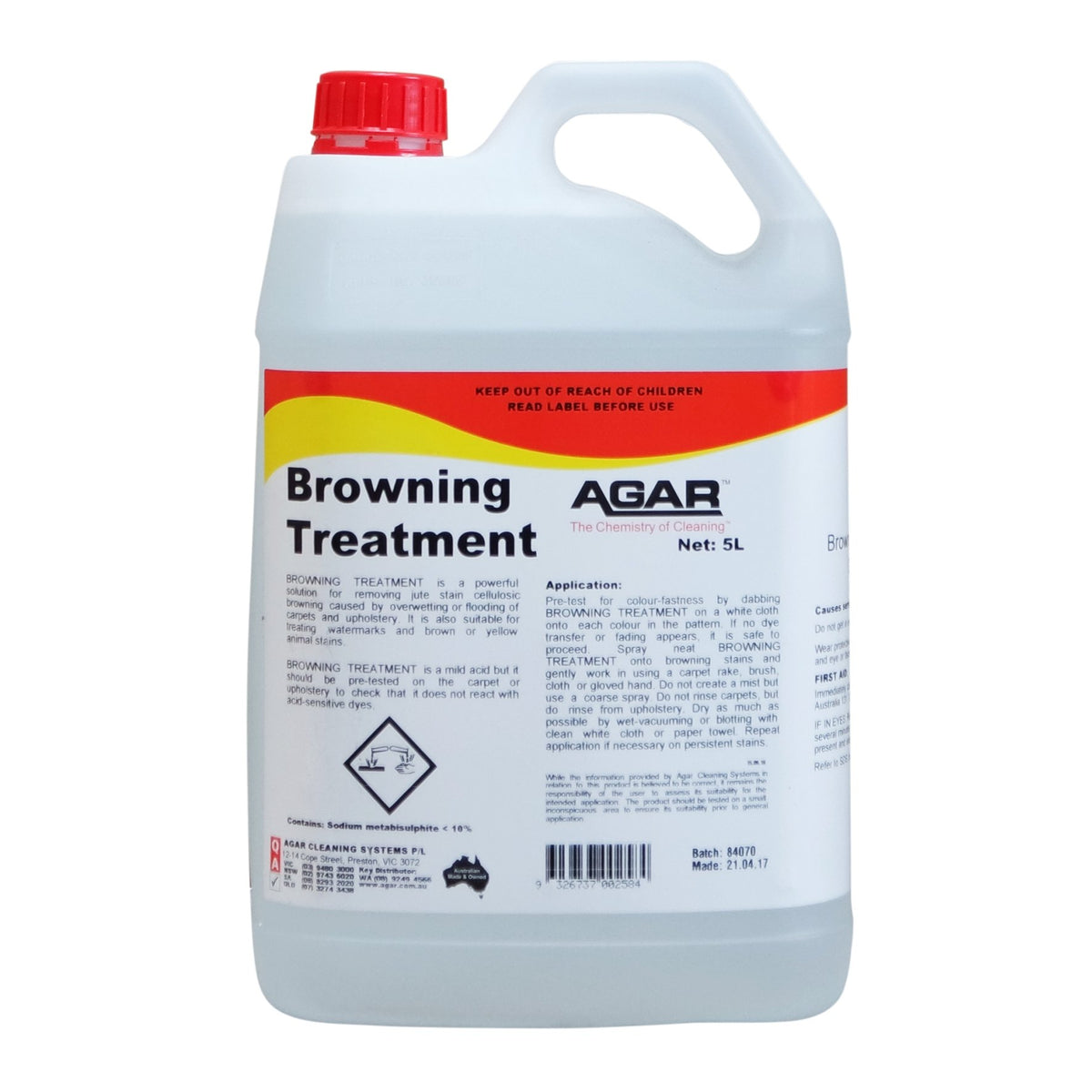 AGAR BROWNING TREATMENT