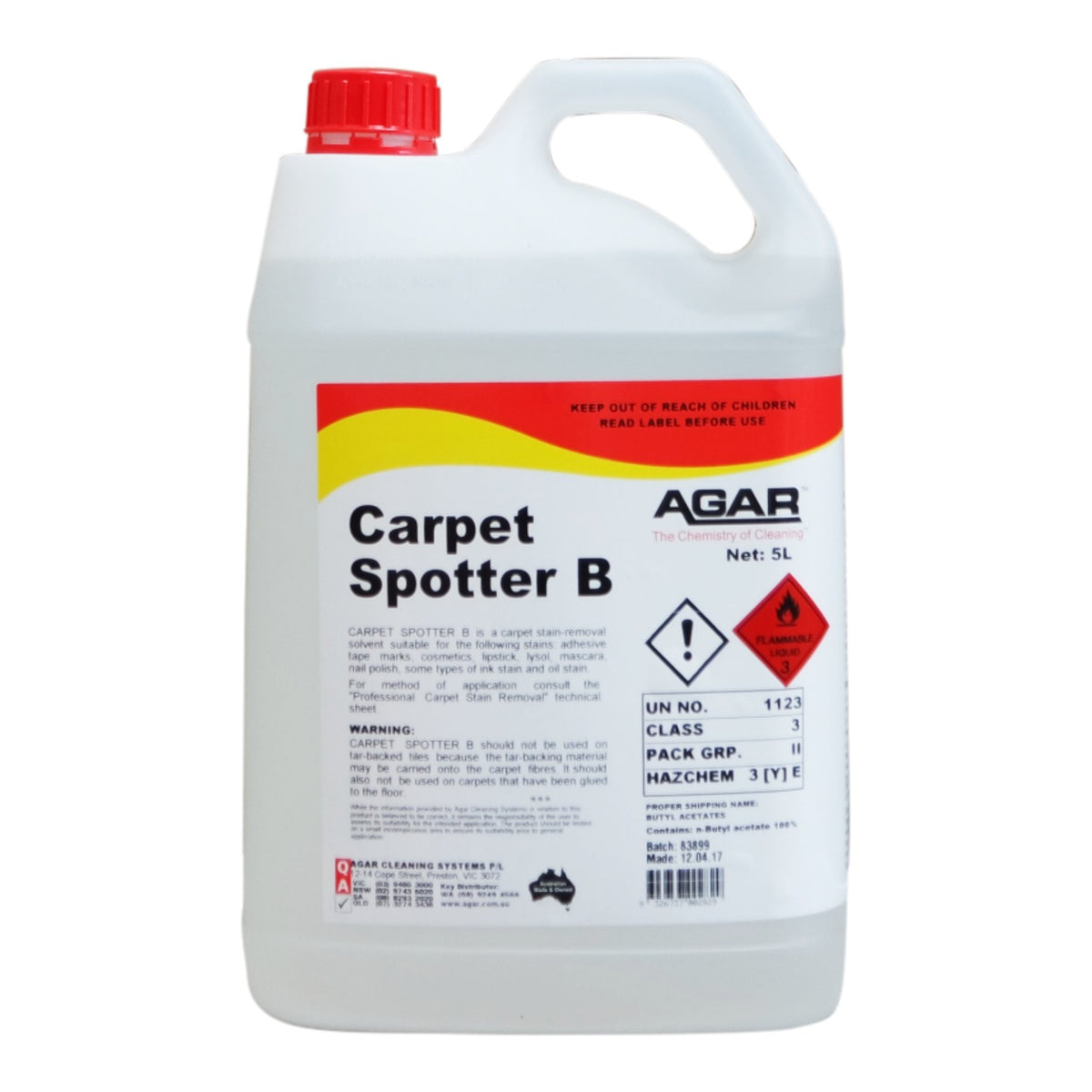 AGAR CARPET SPOTTER B