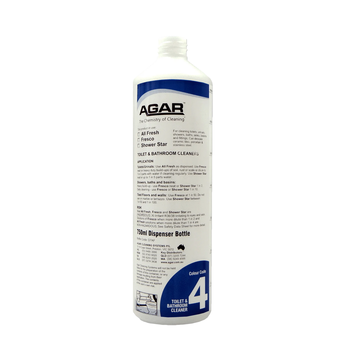 AGAR ALL FRESH - Bathroom Cleaner 5 Litre