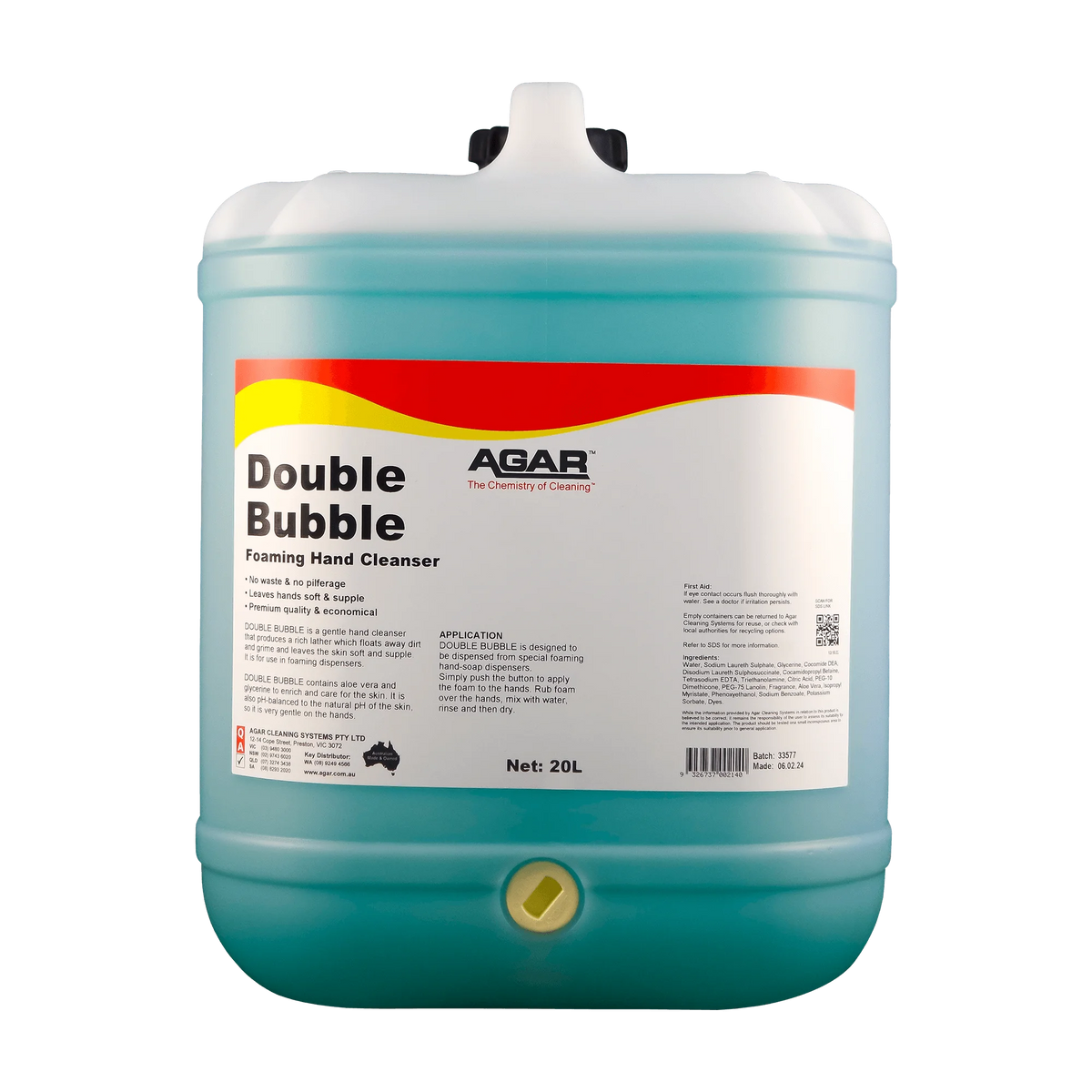 AGAR DOUBLE-BUBBLE