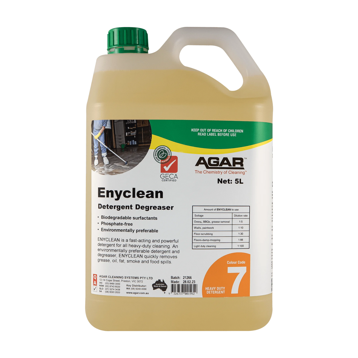AGAR ENYCLEAN 5 Ltr GECA Heavy Duty