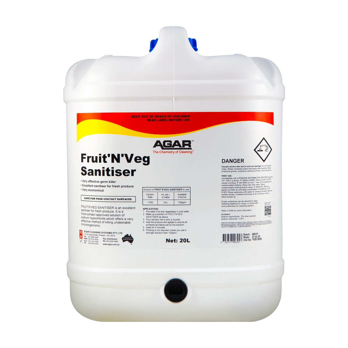 AGAR FRUIT'N'VEG SANITISER