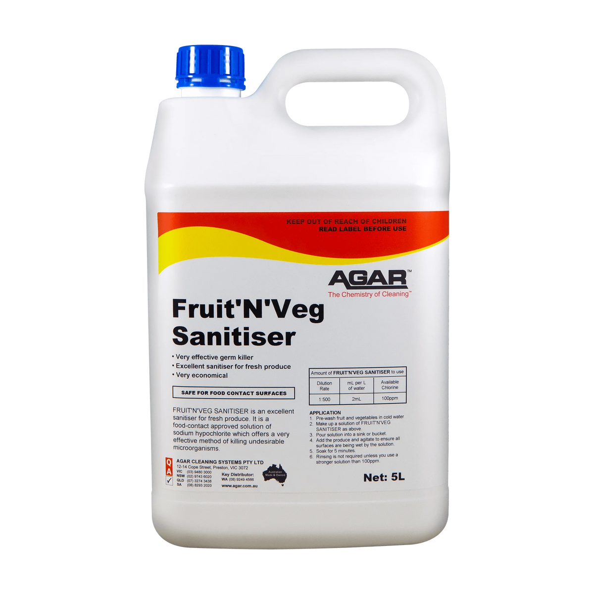 AGAR FRUIT'N'VEG SANITISER