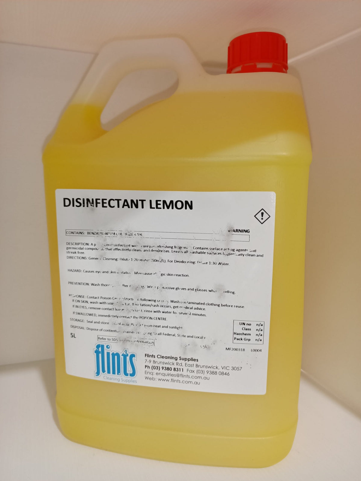 FLINTS: DISINFECTANT