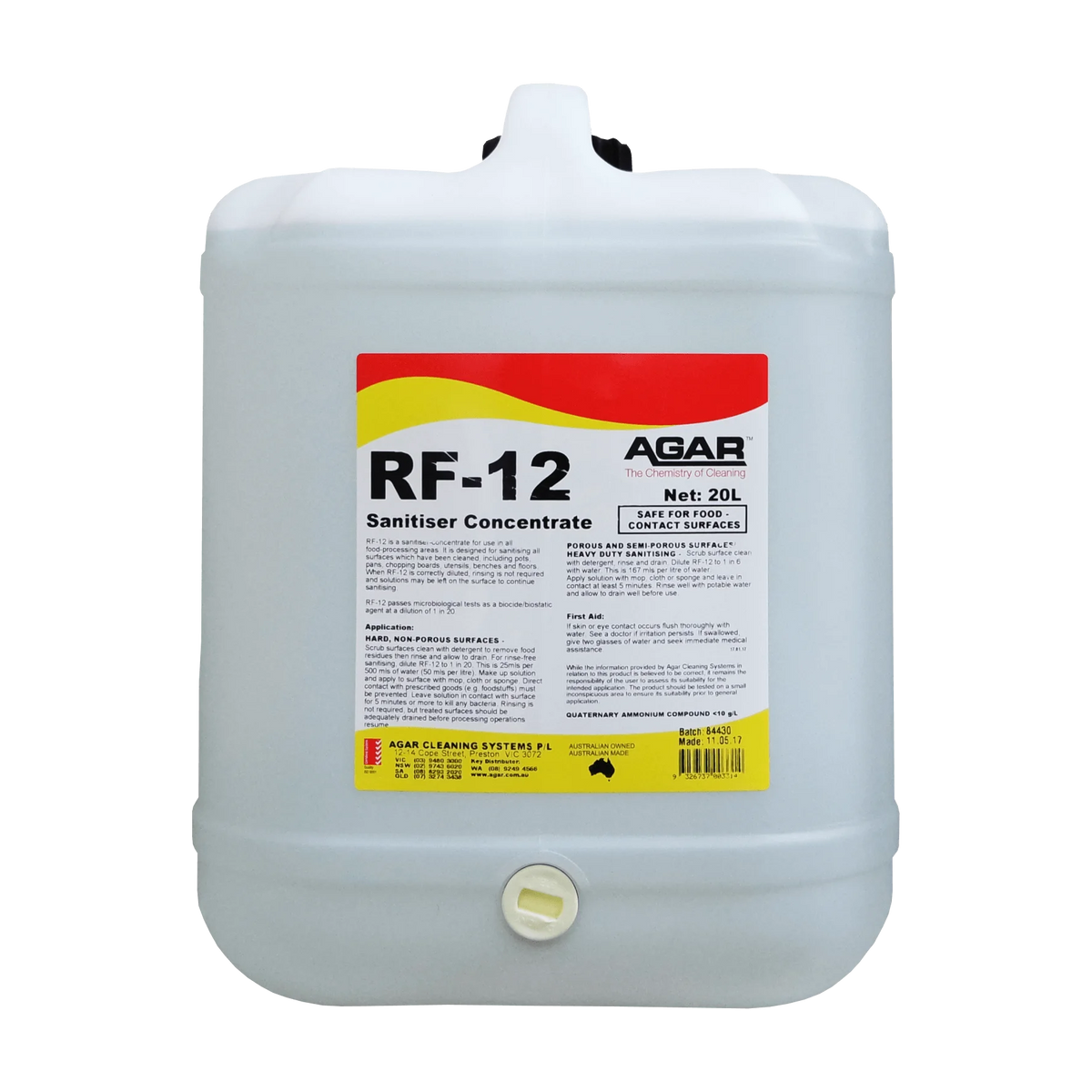AGAR RF-12 Sanitiser