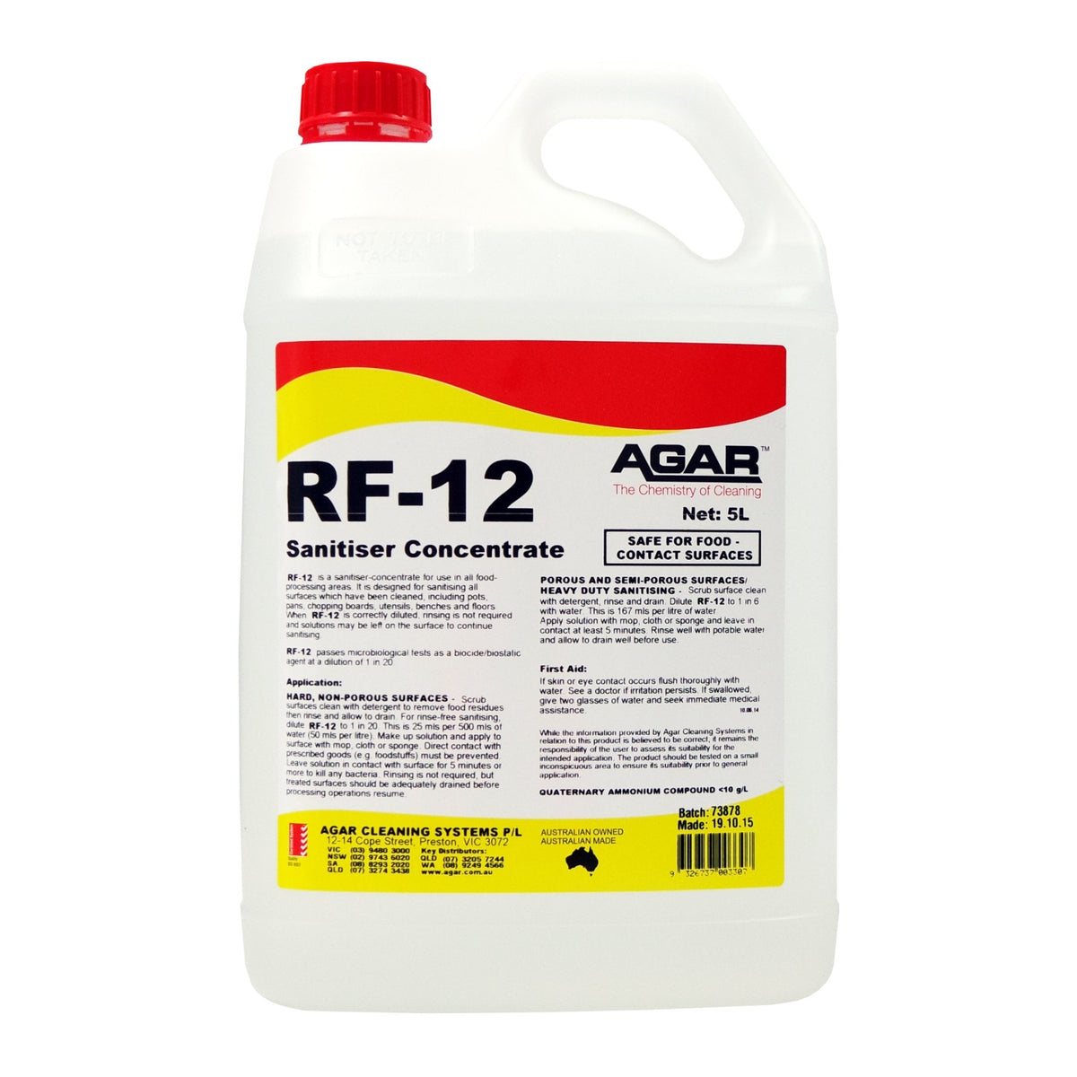 AGAR RF-12 Sanitiser