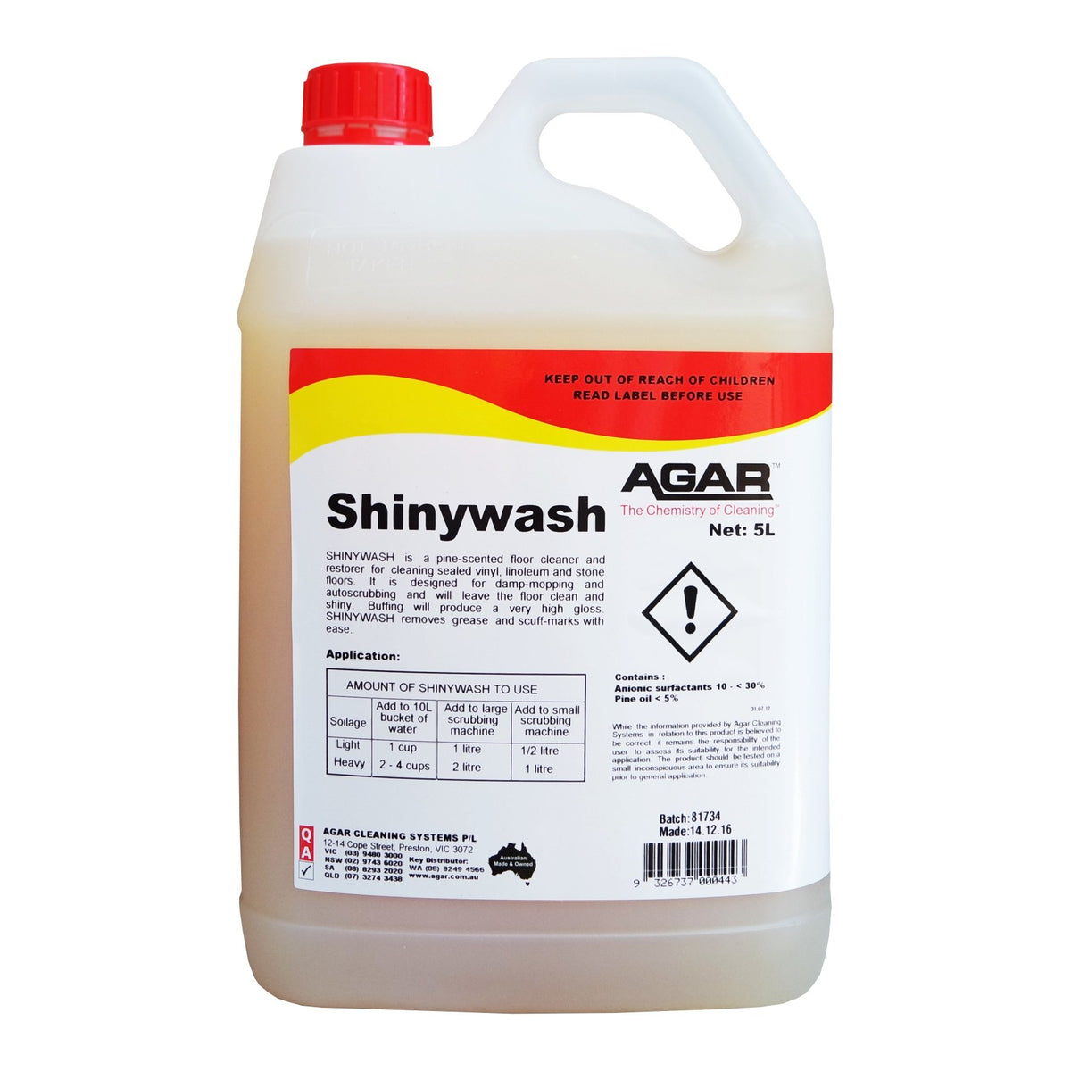 AGAR SHINYWASH