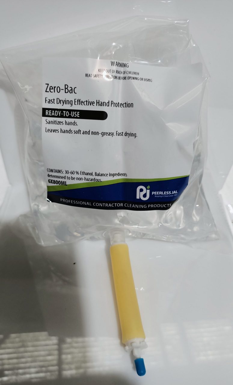 ZEROBAC HAND SANITISER AND SKIN CONDITIONER GEL - 800ml for Dispenser (Box of 6)