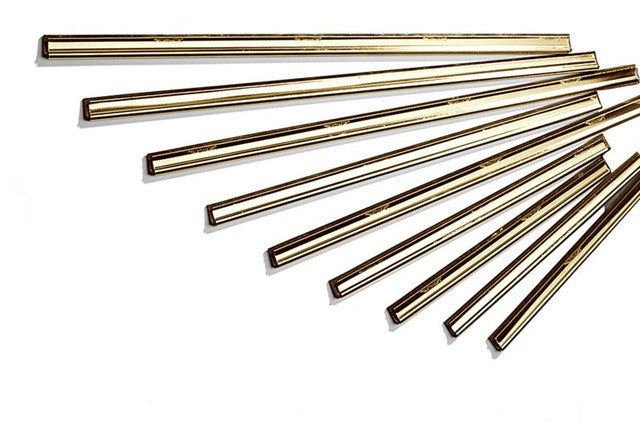 ETTORE BRASS CHANNEL AND RUBBER - Various Sizes