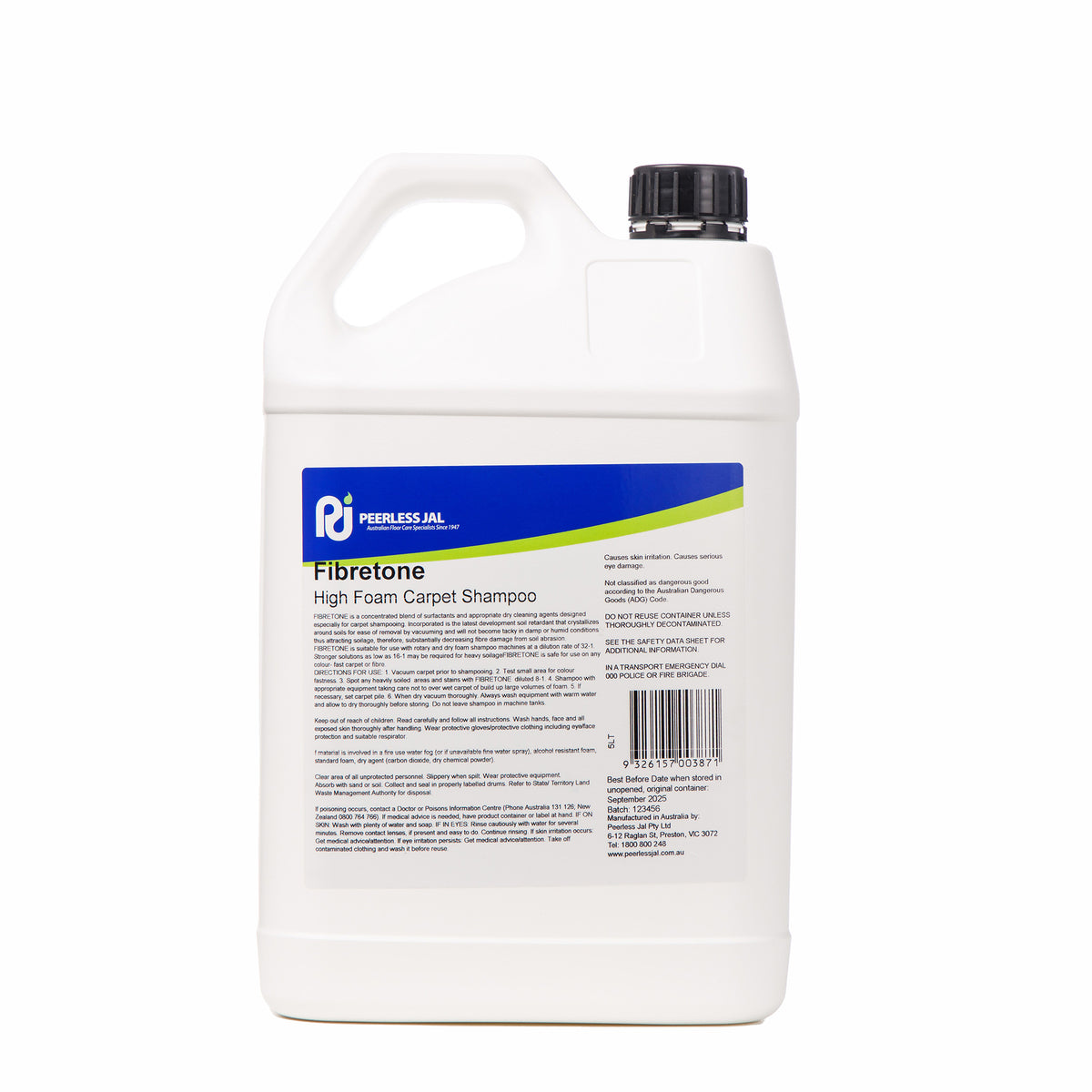 PEERLESS JAL FIBRETONE FOAM CARPET SHAMPOO