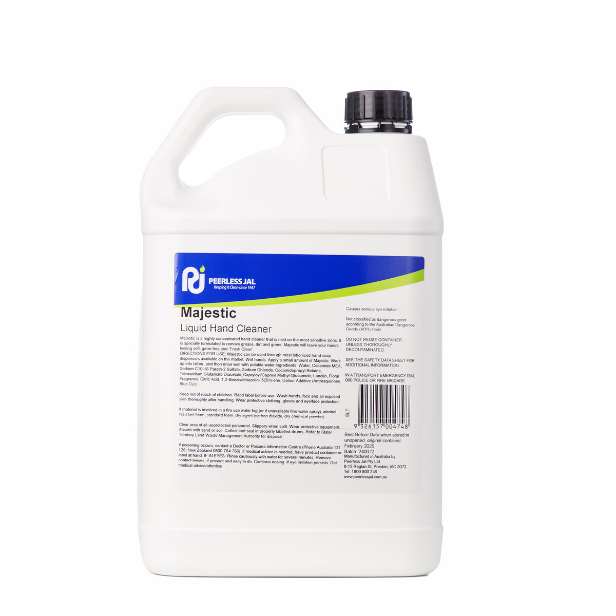 PEERLESS JAL MAJESTIC LIQUID HAND CLEANER